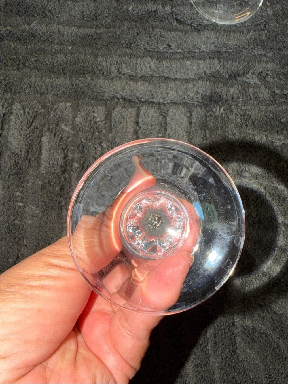 Crystal-Pattern Stemware Set - Clear Glass Wine Goblets (Set of 6)